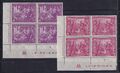 DDR 1950 Messe Leipzig Mi.-Nr. 248-249 Druckerzeichen Eckrandviererblocks UL **