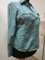 Bluse-Langarm-Damen, Studio Borgelt, Gr. 38-48, Jacke, leicht vint 2Brusttaschen