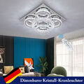 114W Kristall LED Deckenleuchte Dimmbar Deckenlampe Wohnzimmer mit Fernbedienung