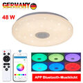 48W mit Fernbedienung LED Deckenleuchte Dimmbar Deckenlampe Wohnzimmer Badlampe