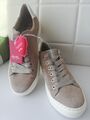 ara Damen Herbst Schuhe Sneaker High Soft Wildleder beige Weite H Größe 37 neu