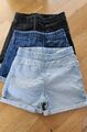 H&M 3 Jeans Shorts⚜️Mädchen Gr. 128 wie NEU