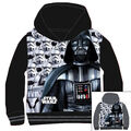 Star Wars Kinder Jungen Sweatshirts mit Kapuze Gr.104-152 Pullover schwarz grau