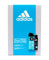 adidas Ice Dive Geschenkset, 3in1 Duschgel 250ml + Deo Body Spray 150ml, EA06538