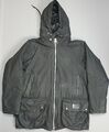 Barbour Gold Standard Scalpay Jagd Wachsjacke Herren Medium Schwarz Thermore Supa