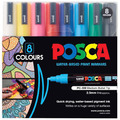 Uni-ball Posca Pc-5m Acrylstift Farbsortiert 1,8 - 2,5 Mm, 8 St. 182512 (4902778