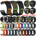 Für Garmin Fenix 7 7X 6 6X Epix Pro 5 5X Plus 3HR Quickfit Nylon Silikon Armband