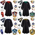 Harry Potter Gryffindor Slytherin Hufflepuff Kostüm Robe Mantel Umhang Krawatte