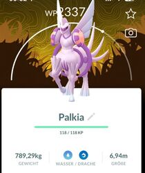 Pokémon Go Palkia 💜 PoGo  🩶 Naturezone 2024 Special Background