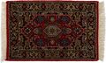Poshti Benares Bidjar fein ca. 60x90 cm Rot Schurwolle Teppich handgeknüpft 