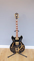 Johnson Bigsby Schwarz Gold E Gitarre Classic Vintage Halbakustik