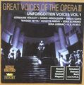 Great Voices of the Opera - Unforgotten Voices Vol.1 - 2 CD's