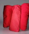 3 rote Spannbettlaken Spannbetttücher 100x200 100% Baumwolle, 2 davon wie neu 