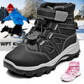 Kinder Winterschuhe Wasserdicht,Warm Mid Schneestiefel für Jungen&Mädchen 31-37