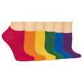 Damen Invisible Füßling Socken aus Baumwolle ohne Nähte Gr. 35-38 , 38-42