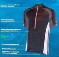 Radfahrtrikot Herren Fahrradtrikot Fahrrad Shirt Trikot SCHWARZ - Gr. S