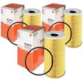 3x MAHLE / KNECHT Ölfilter OX 128/1D Oil Filter