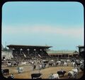 Glass Magic Lantern Slide LAGERSHOW AT BUENOS AIRES RACE TRACK C1910 ARGENTINA