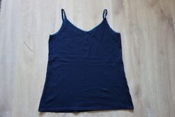 Orsay Basic Spaghetti-Träger Top, Hemdchen, Gr. XL, dunkelblau