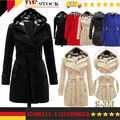 Damen Jacke mit Kapuze Mantel Langer Wintermantel Einfarbig Warm Freizeit Taste