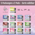 5x 2 ELFBAR ELFA PODS 20mg Nikotinsalz E-Shisha Vape Elfbar 600 Züge