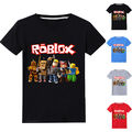 Kinder Jungen Mädchen Kurzarmshirt Sommer T-Shirt Roblox Druck Top Gr 122-152