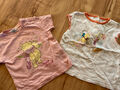 2 x T-Shirt DISNEY Winnie Pooh Gr. 74/80 Mädchen rosa & weiß