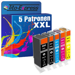 5 Patronen für Canon PGI-580 CLI-581 XXL Pixma TS6350 TR8550 TR7550 TS9550 TS705