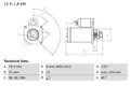 Anlasser Starter BOSCH 0 986 022 581 +42.07€ Pfand für E39 E46 BMW 3er Touring