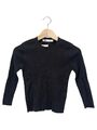 ZARA Damen Langarmshirt Schwarz Basic Größe S