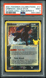 Umbreon Gold Star - 2021 Celebrations Classic Collection #17 - English - PSA9