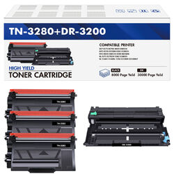 3 Toner / Trommel TN-3280 DR-3200 Kompatibel zu Brother HL-5350DN MFC-8370 XXL