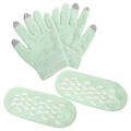  Federgarn-Touchscreen-Handmaske Gel-Fußmaske Feuchtigkeitsspendende Socken