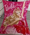 Barbie Fleece Decke Kinderdecke 125 cm × 170 cm Pink Kuscheldecke 