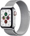 Apple Watch Series 5 [GPS + Cellular, inkl. Milanaise-Armband silber] 40mm Ede S