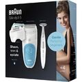 Braun 5-810 Silk-epil SensoSmart Epilierer weiß/blau Wet & Dry Epiliergerät 