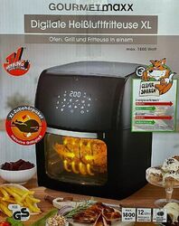 Gourmetmaxx Digitale Heißluftfritteuse XL - für stressfreies Kochen B Ware