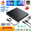 5IN1 Externes DVD Laufwerk USB 3.0 Brenner Slim CD DVD-RW Brenner für PC Laptop