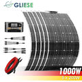 200W 400W 1000W Flexibel Solarpanel Kit Mono Solarmodule für Wohnmobil Camping