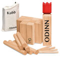 KUBB Wikingerspiel Wurfspiel Schach Holz Spiel Outdoor Rasenschach XXL Holzspiel