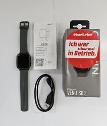 GARMIN VENU SQ 2 Smartwatch Silikon, 20 mm, Shadow Gray/Slate