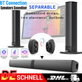 Bluetooth Soundbar TV Sound System 3D Surround Subwoofer Lautsprecher USB/AUX DE