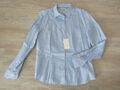 ETERNA MODERN CLASSIC LANGARM BLUSE Gr. 38 42 44 hellblau gemustert *NEU* 79,95€