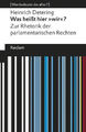 Was heißt hier »wir«?. Zur Rhetorik der parlamentarischen Rechten. [Was bedeut