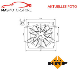 LÜFTER KÜHLERLÜFTER LÜFTERMOTOR NRF 47529 P FÜR JEEP CHEROKEE 2.4L,3.7L