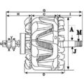 Wechselstromgenerator-Rotor Drehrichtung im Uhrzeigersinn 137970 HC-Cargo