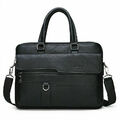 Klassische Aktentasche Businesstasche Laptoptasche Umhängetasche Vintage Gr P1S8