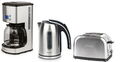 HKoenig Frühstücksset Frühstücks-Set Kaffeemaschine Wasserkocher Toaster