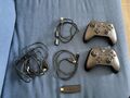 Zwei Microsoft Xbox Wireless Controller mit PC Adapter 