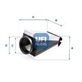 UFI Luftfilter 30.B87.00 für INFINITI MERCEDES-BENZ